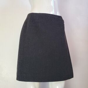 Vintage 90s Preview Collection Gray Wrap Mini Skirt